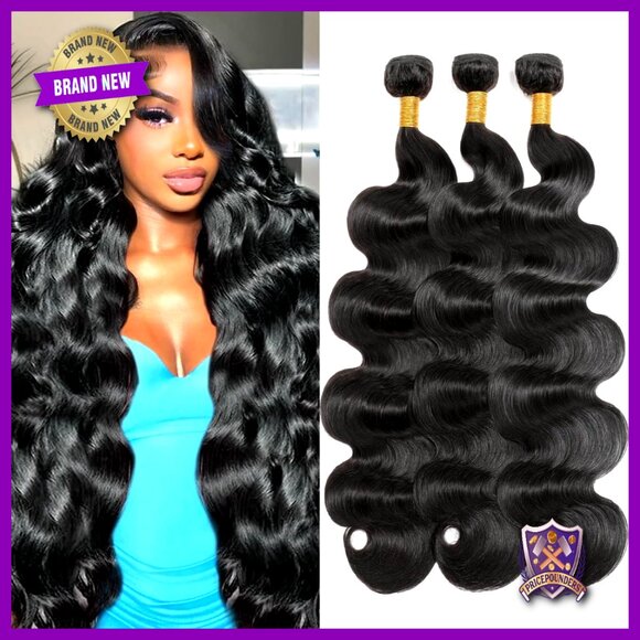 12A Brazilian Virgin Human Hair Bundles 18 20 22 Inch Body Wave Extensions